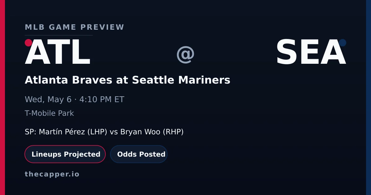 Atlanta Braves at Seattle Mariners MLB game preview for May 6, 2026