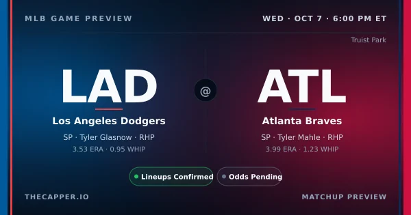 Los Angeles Dodgers at Atlanta Braves MLB game preview for October 7, 2026